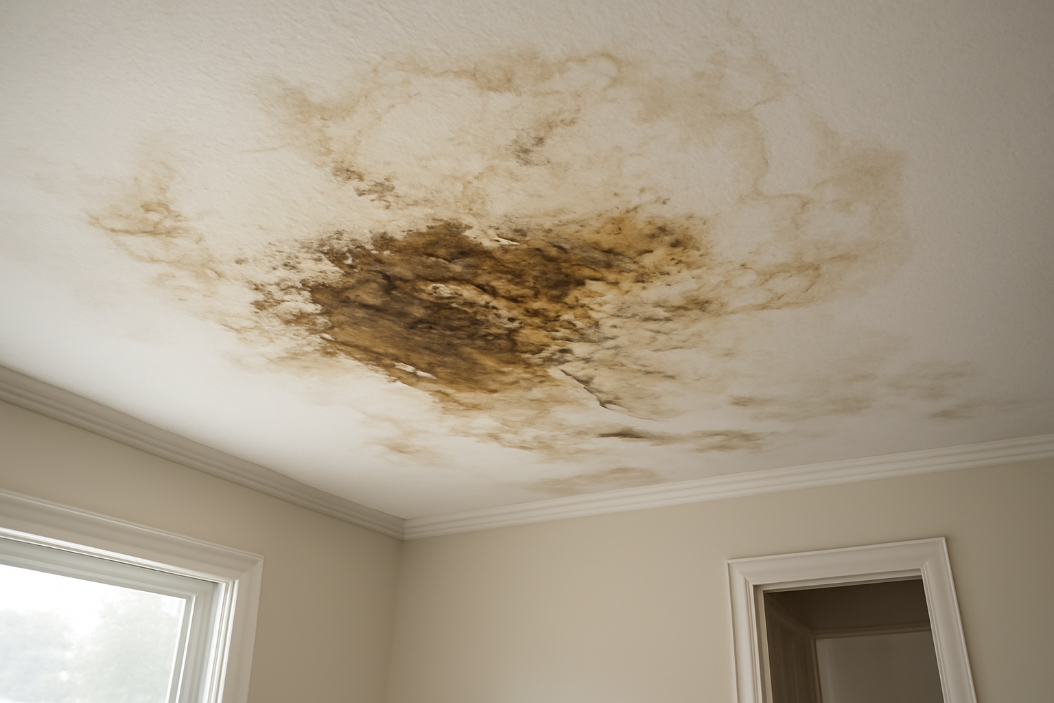 Ceiling Drywall Water Damage Restoration in Francis, UT