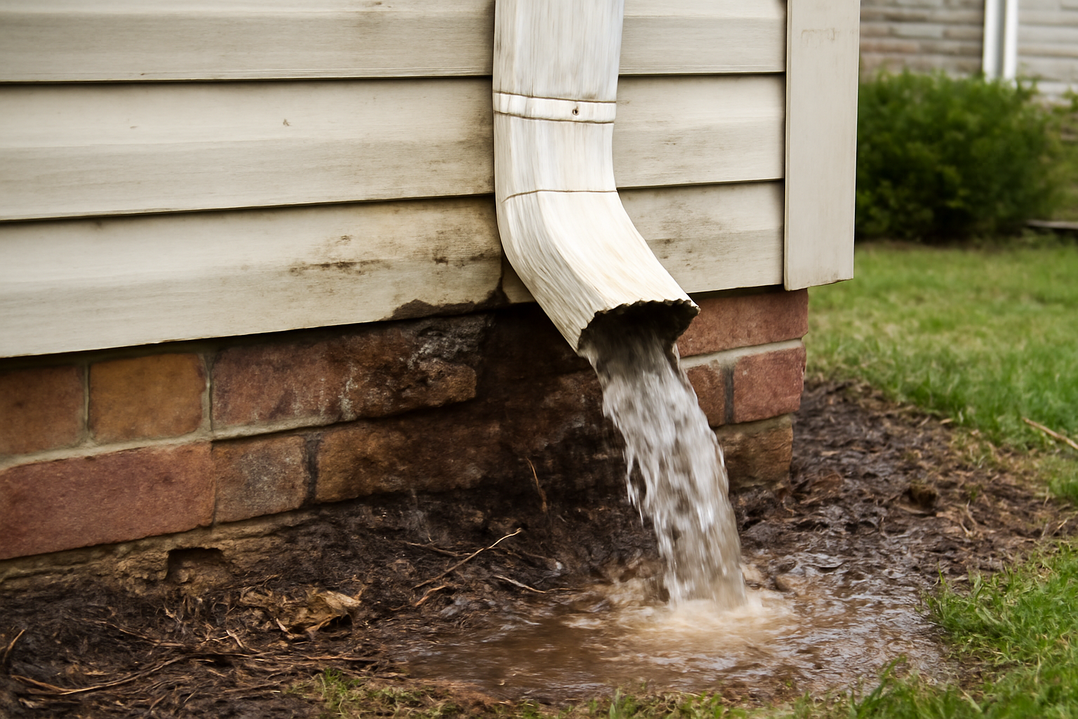 Downspout Failure Water Removal in Marriott-Slaterville, UT